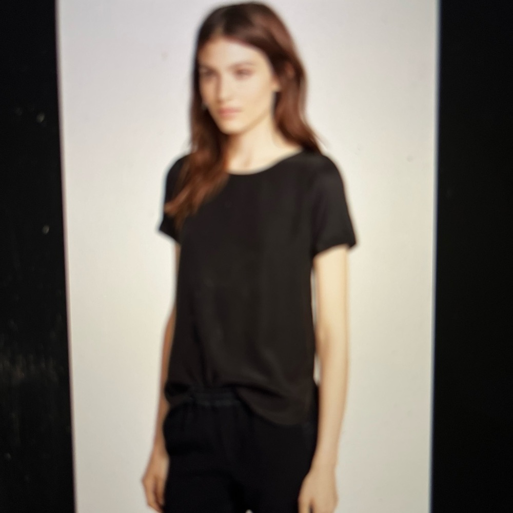 Vince Black short sleeve top NWOT